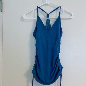 Blue Runched Lululemon Tank